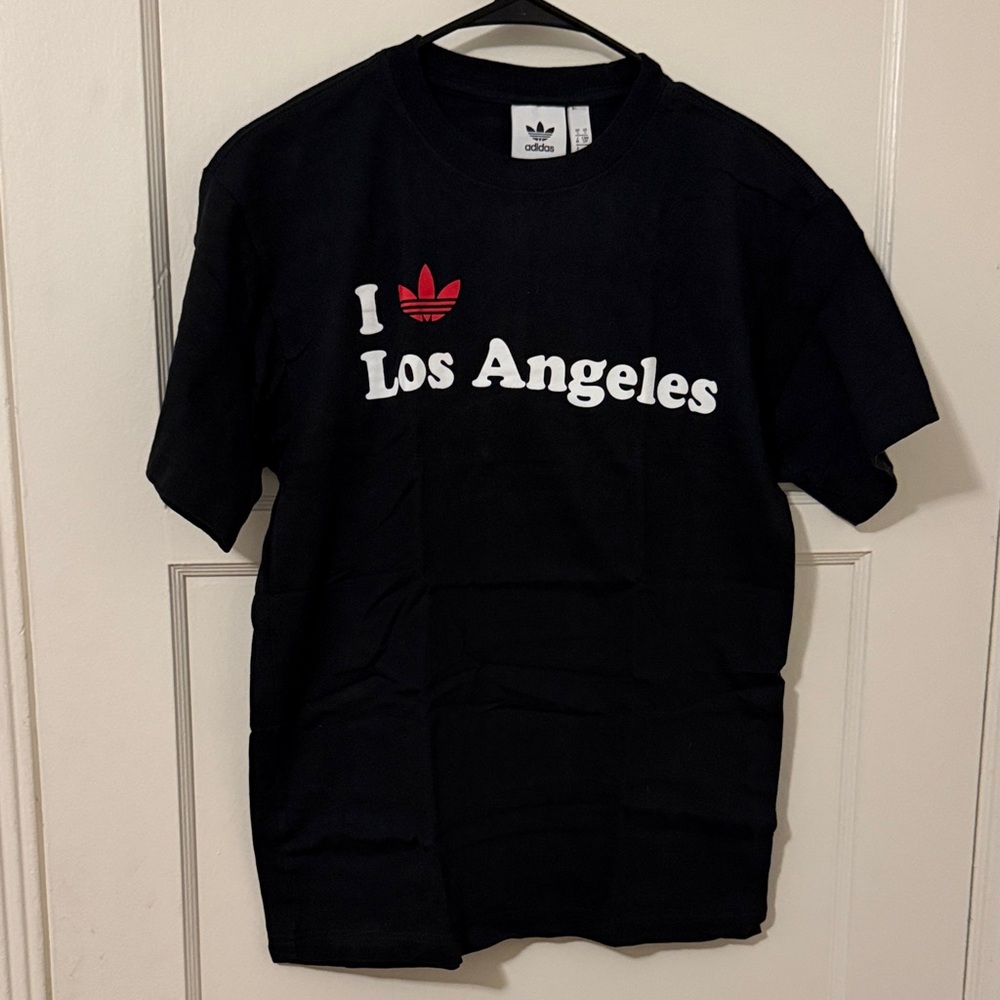 Adidas Originals Mens Black 'I Love Los Angeles' Tee